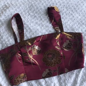 Embroidered Crop Top